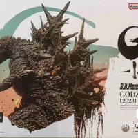 BANDAI Original S.H.MonsterArts Godzilla 2023-1.0 Movie Version Godzilla 16cm1/12 Anime Action Figures Model Collection Toy