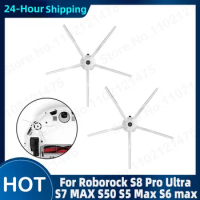 Side Brush With 5 Arms Spare Parts For Roborock S8 Pro Ultra S7 MAX S50 S6 S5 Max S6max VS4 E4 Kits Cleaning Brushes Accessories