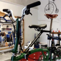Folding bicycle child seat bracket for brompton bike front child seatpost quick installation saddle bracket