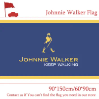 90x150cm 60x90cm Johnnie Walker Flag 3ftx5ft Banner Polyester Flag For Party Bar