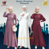 LS Baju Gamis Wanita Model Terbaru Remaja Dewasa Kekinian Lebaran Idul Fitri Kondangan Premium