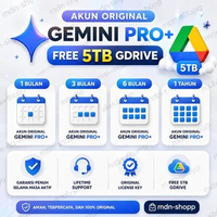 [Bonus Gantungan Kunci] Langganan Gemini AI Pro Original + Free 5TB Gdrive - 1 Tahun