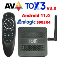 T95X4 Amlogic S905X4 Quad Core Android 11.0 8K HDR LAN 100M Dual Wifi 2.4G  5G BT4.0 RAM 4GB ROM 32GB 64GB Smart TV Box