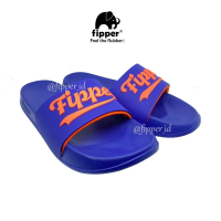 Sandal Fipper Slip On Ace Original for Man/Woman - Navy/Navy/Orange