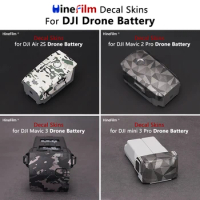 DJI Mini 3 Pro Battery Sticker Mavic 3 /Mavic 2 Pro Air 2S Battery Decal Skin For DJI Drone Batteries Protector Warp Cover Film