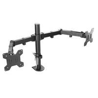 Dual LCD Monitor Display desk clip MountDual Monitor Arms Holder Fully Adjustable Desk Mount Stand for Two LCD Monitor Bracket