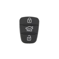 Hindley 3 Buttons Silicone Car Key Shell Case Rubber Pad For Hyundai I30 i35 iX20 IX35 IX45 Solaris Verna. Kia RIO K2 Sportage