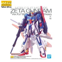 In Stock Bandai Gundam Mg 1/100 Msz-006 Gundam Zeta 18Cm 20Th Anniversary Assembly Anime Action Movie Figures Toys Gift