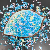 100g/lot Mixed Unicorn Cloud Polymer Slices Blue Crystal Hot Clay Sprinkles for Crafts Making DIY Nail Art Decor Slime Filler