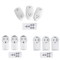 HOT-Universal For Socket Power Outlet 433Mhz Wireless Remote Control Smart Socket Plug For Broadlink RM Pro+ Indoor Home 1 TX To