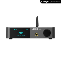 Used Product LOXJIE A30 Desktop Stereo Audio Power Amplifier &amp; Headphone Amp Support APTX Bluetooth 5.0 ESS DAC Chip