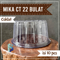 10 Pcs Mika Bolu Bulat CT 22 Alas Coklat  Tanpa Sekat / Mika Tumpeng CT22 Bulat / Mika Kue Tart / Mi