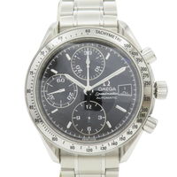 OMEGA 歐米茄【再降價】黑色錶盤 不鏽鋼 Speedmaster Date 腕錶 3513.50 【二手名牌BRAND OFF】