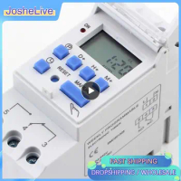 Electronic Weekly 7 Programmable Digital Time Switch Relay Timer Control 220V 230V 30A Din Rail Mount