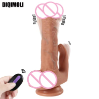 20 Frequencies Silicone Vibrating Dildos Remote Wireless Control Big Phallus Vibrator Penis with Suction Cup Sex Toys for Women