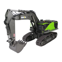 【瑪琍歐玩具】1:14 22通道遙控合金挖土機/1593(2.4G遙控功能)