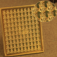 藏傳佛教一百尊綠度母擦擦模具塔爾寺手工純銅合金鑄造佛像清晰