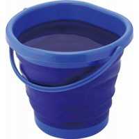 圓形可收納式紫色塑膠水桶6.5L，垃圾筒/雜物桶/水桶/分類桶/蓄水桶/儲水桶，X射線【C731091】