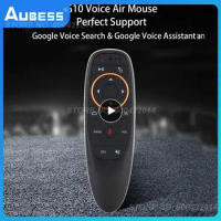 RF Gyroscope G10 Smart Voice Remote Control for Android TV Box PC Wireless Air Mouse IR Learning