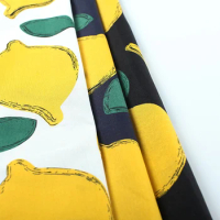 lemon leaf pattern soft vintage fabric Retro style fabric Calico Printed cotton fabric for DIY Bag cloth dress 1 order=1meter
