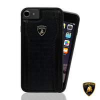 Lamborghini 藍寶堅尼 iPhone SE3/SE2/8/7 4.7吋 雙料貼皮背蓋 - 4色