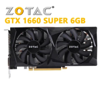 ZOTAC GeForce GTX 1660 SUPER Graphic Cards GPU Map For NVIDIA GTX 16 series GTX1660S 6GB 12nm 1660 GTX 1660S Video Card Used