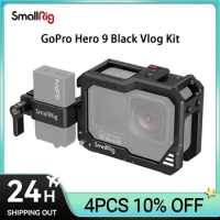 SmallRig Black Vlog Kit for GoPro Hero 9/ for GoPro Hero 10 Compatible With Microphone Adapters Camera Accessories 3084