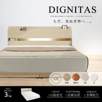 【H&amp;D 東稻家居】DIGNITAS狄尼塔斯5尺雙人房間組(3件組)