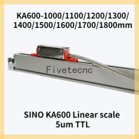 5um TTL SINO KA-600 1100 1200 1300 1400 1500 1600 1700 1800mm DRO Linear Glass Scale KA600 Optical Encoder for Milling Lathe