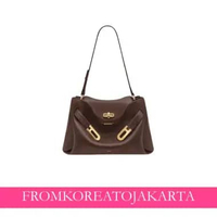 JW PEI Rhea Pebbled Double Buckle Shoulder Bag – Dark Brown