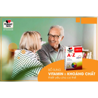 Viên uống Vitamin tổng hợp Doppelherz Aktiv A Z Depot hỗ trợ sức khỏe, tăng đề kháng hộp 30 viên