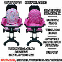 BISA PILIH MOTIF - BANTALAN atau ALAS TRIKE PAD SEGI EMPAT DUDUKAN KOTAK kereta dorong stroler bayi 