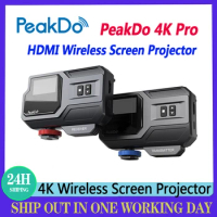 PeakDo 4K Pro HD Millimeter Wave Wireless Screen Projector Transmitter Receiver 4K For for Mobile phones/Computers/Televisions