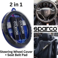 Sparco Sarung Stir Cover Stir SPS101 Original Premium Italy SPS 107 Black