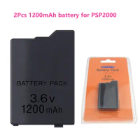2Pcs 1200mAh 3.6V Lithium Rechargeable Battery For Sony PSP2000 PSP3000 PSP 2000 3000 PSP-S110 PlayStation Portable Gamepad