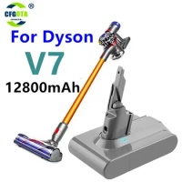 2024 New Dyson V7 battery 21.6V 12800mAh Li-lon Rechargeable Battery For Dyson V7 Battery Animal Pro Vacuum Cleaner Replacement
