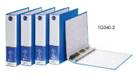 同春 環保PP合成紙(大型)2孔管夾 12個/箱 TG340-2
