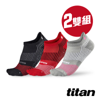 【titan 太肯】2雙組_三鐵競速襪 踝型(抓地止滑｜輕薄透氣)