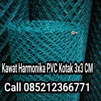 Kawat Harmonika PVC Kotak 3x3 CM