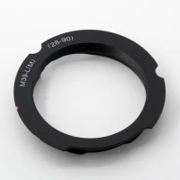M39-LM 6-Bit Code Black Adapter For M39 screw 28-90mm Lens to Leica M LM Mount Camera
