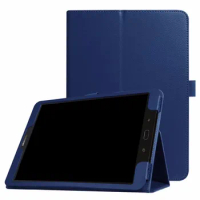 30PCS/Lot For Samsung Galaxy Tab S3 9.7 9.7'' 9.7- inch T820/T825 Litchi Folio Stand PU Leather Protective Cover Case