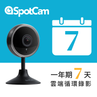 【spotcam】Pano 2+ 一年期7天雲端錄影組 1080P直立型180度網路攝影機(人類及昏倒偵測 魚眼鏡頭 免費雲端)