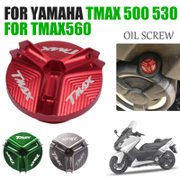 สำหรับ YAMAHA TMAX 530 500 T-MAX 560 TMAX530 SX DX 2012 - 2019 TMAX500 TMAX560รถจักรยานยนต์เครื่องยนต์น้ำมันหมวกสายฟ้าสกรูฟิลเลอร์ปก