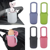 Silicone Cup Holder for Baby Stroller Wheelchair Pram Carriage Bicycle Bottle Holder Stroller Accessories Bottle Storage Bag