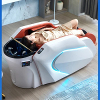 High end fully automatic intelligent electric massage shampoo bed
