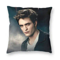 The Twilight Saga Edward Cullen Cushion Cover Print Vampire Fantasy Film Floor Pillow Case for Sofa Custom Pillowcase Decoration