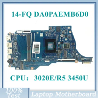 M31198-001 M31198-601 With AMD 3020E/Ryzen 5 3450U CPU DA0PAEMB6D0 For HP 14-FQ 14S-FQ Laptop Motherboard 100% Fully Tested Good