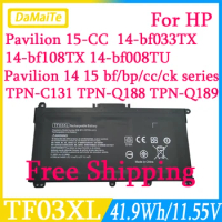 New TF03XL Laptop Battery For HP Pavilion 15-CC 14-bf033TX 14-bf108TX 14-bf008TU HSTNN-UB7J TPN-Q188 TPN-Q189 TPN-Q190 Q191 X360