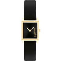 Calvin Klein CK 瑞士製皮帶小方錶 女錶 母親節禮物-20.5 x 18.5mm 25000034