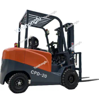2T High Quality 2000kg Lithium Battery Lead Acid Battery CPD25 4 Wheel Electric Forklift